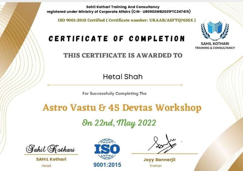 Certificate Of Complitation